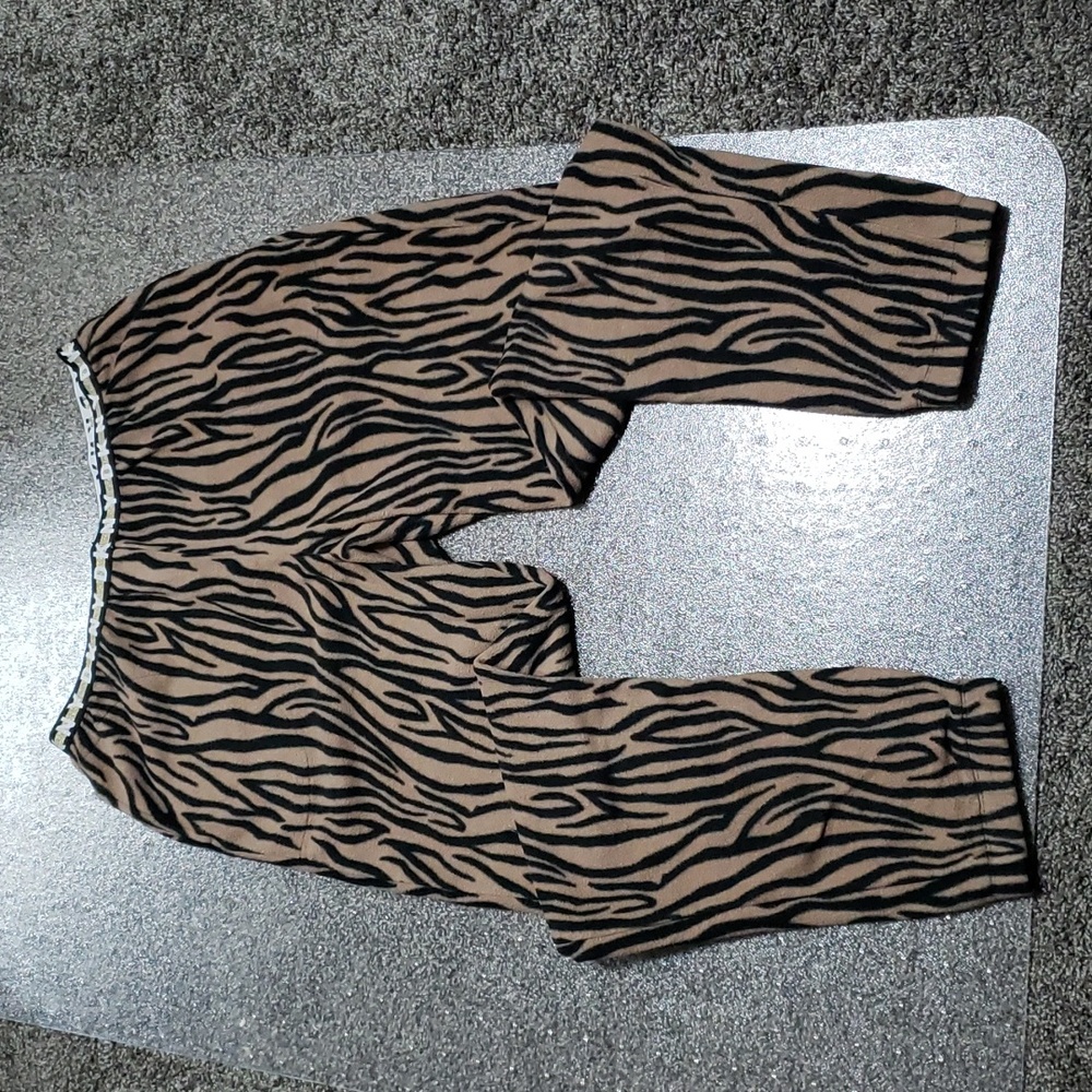 DKNY Tiger Print Lounge Pants With Pockets Women's Size Large